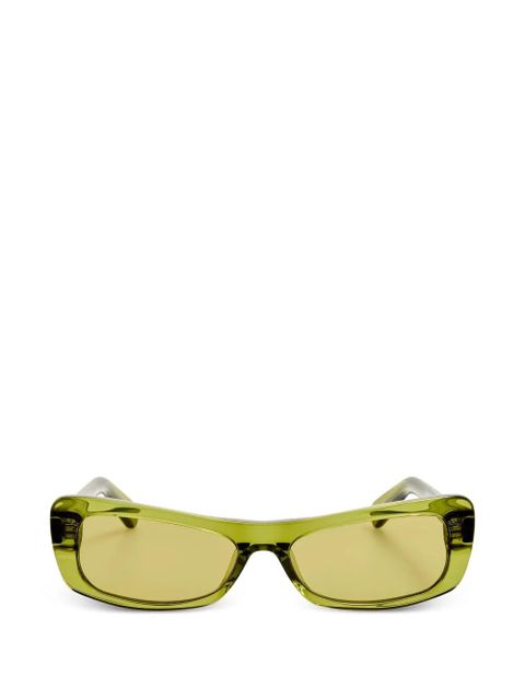 Jacquemus geometric frame sunglasses - Green - zdjęcie produktu nr 1