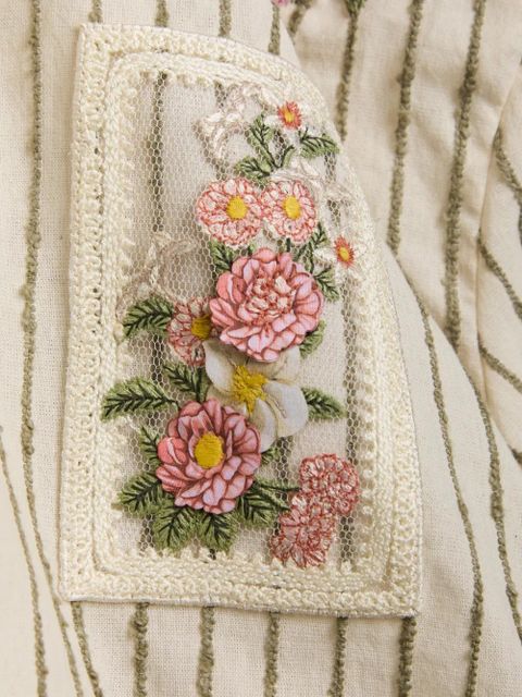 Agua By Agua Bendita Virtuosa Paraiso striped shirt - Neutrals - zdjęcie produktu nr 2