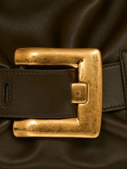 Balmain medium Anthem leather shoulder bag - Green