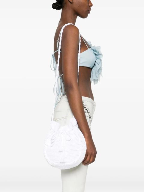 Blumarine crochet corss body bag - White - zdjęcie produktu nr 2