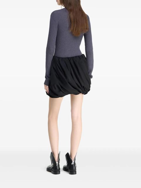 JW Anderson rolled-hem mini skirt - Black