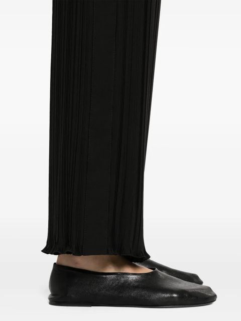Lanvin plissé wide-leg trousers - Black