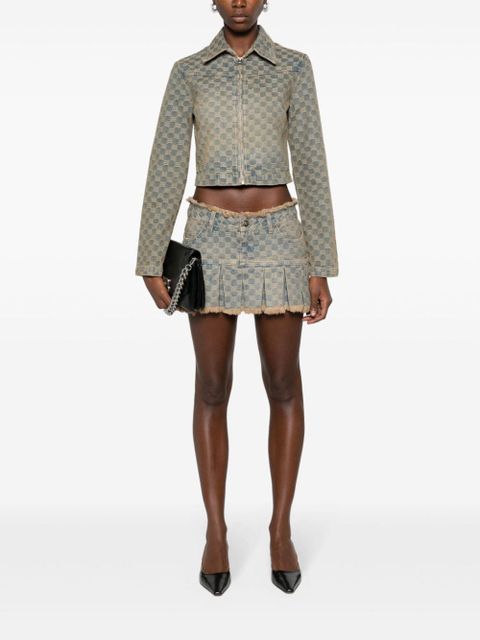 MISBHV monogram-jacquard denim jacket - Blue - zdjęcie produktu nr 2