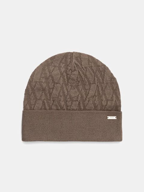 Armani Exchange czapka wełniana kolor brązowy XW001495 AF11956 - zdjęcie produktu nr 1