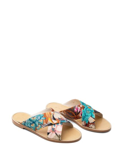 Ferragamo Giacky print flat sandals - Blue - zdjęcie produktu nr 2