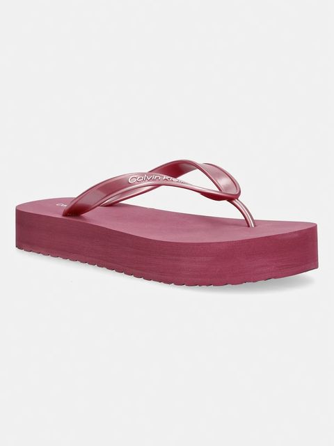 Calvin Klein japonki damskie FLATFORM FLIP FLOP MET TPU - zdjęcie produktu nr 1
