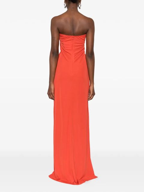 Christopher Esber Arced Palm maxi dress - Orange