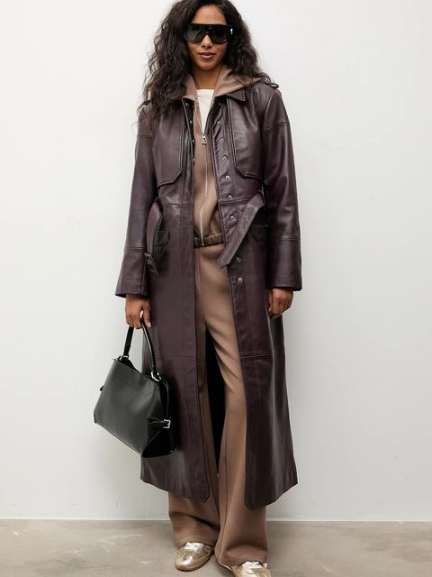 Answear.LAB trencz skórzany - zdjęcie produktu nr 1