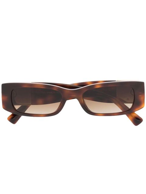 Valentino Eyewear rectangle-frame sunglasses - Brown - zdjęcie produktu nr 1