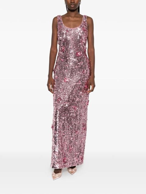Simkhai sequin-embellishment maxi dress - Pink