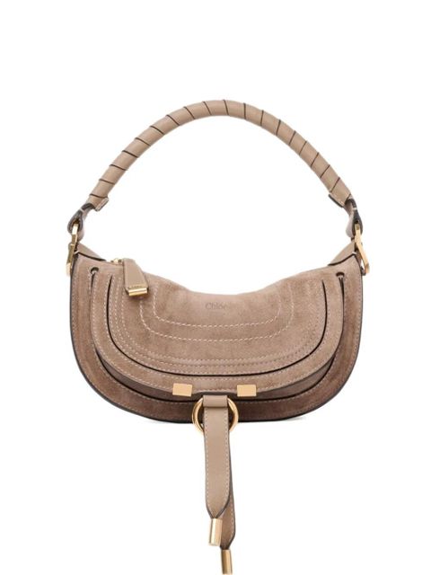 Chloé mini Marcie topstitch detail handle tote bag - Neutrals - zdjęcie produktu nr 1
