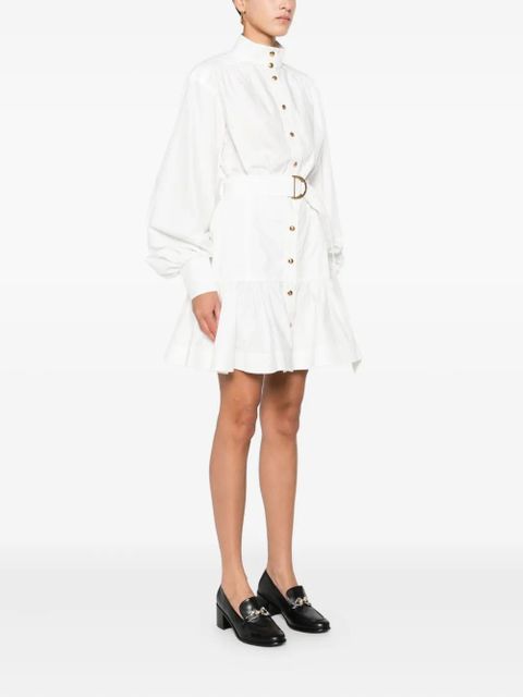 ZIMMERMANN belted button-front mini dress - White - zdjęcie produktu nr 2