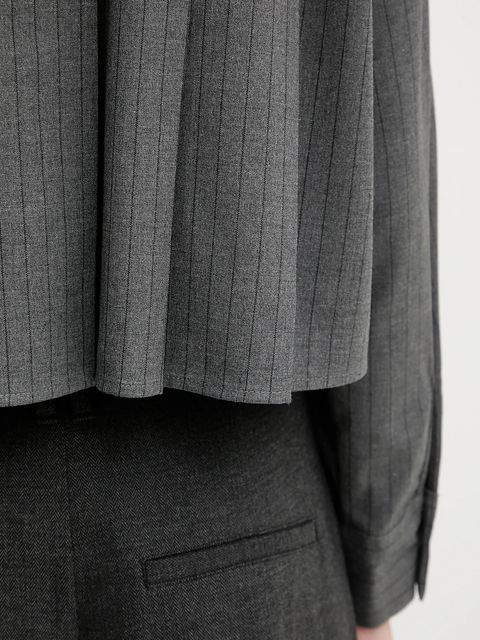 Marc O'Polo koszula damska kolor szary relaxed z kołnierzykiem klasycznym 5000007455 - zdjęcie produktu nr 2