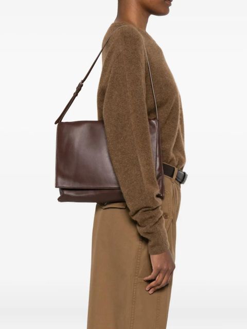 The Row leather shoulder bag - Brown - zdjęcie produktu nr 2
