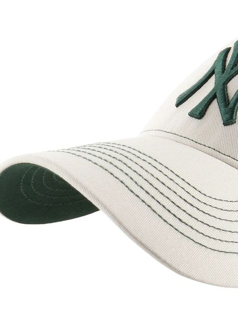 47 brand czapka z daszkiem bawełniana MLB New York Yankees kolor beżowy B-CONDT17GWS-BN