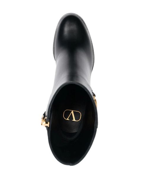 Valentino Garavani 75mm VLogo Signature ankle boots - Black