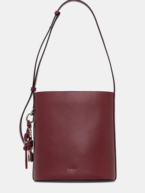 Furla torebka skórzana kolor czerwony WB01875 ARE000 CGQ00 - zdjęcie produktu nr 1