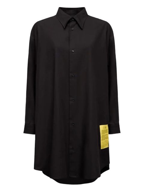 MM6 Maison Margiela cottom shirt dress - Black - zdjęcie produktu nr 1