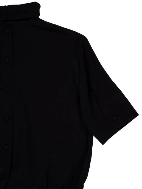 Gucci button-fastening short-sleeve blouse - Black
