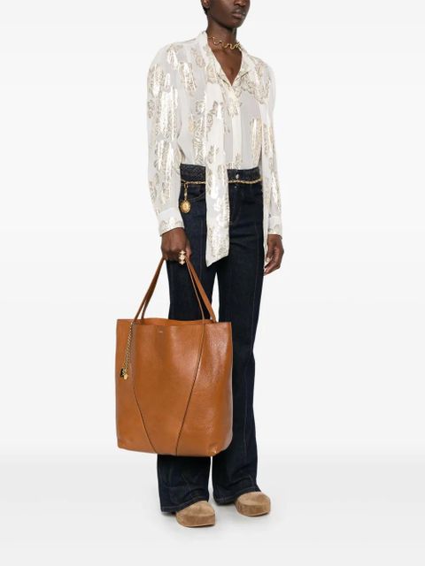 Chloé large Spin tote bag - Brown - zdjęcie produktu nr 2