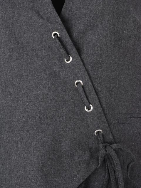 ALOHAS lace-up vest - Grey - zdjęcie produktu nr 2