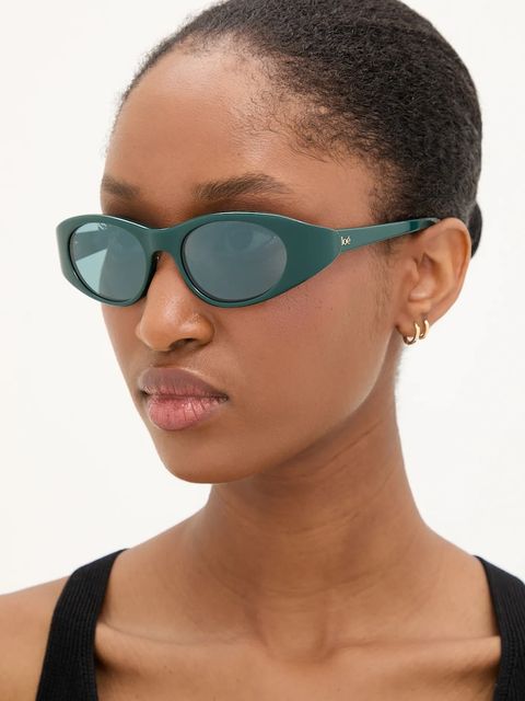 Chloé okulary przeciwsłoneczne damskie kolor turkusowy CH0279S - zdjęcie produktu nr 1