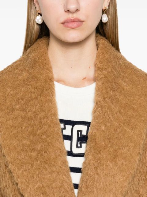 Golden Goose shawl-collar coat - Brown