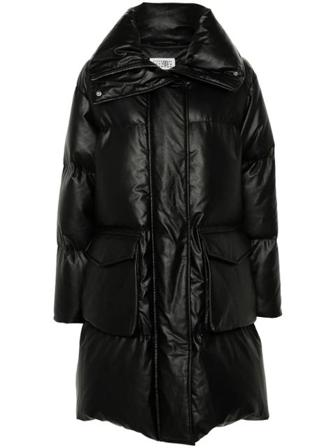 MM6 Maison Margiela Signature single-stitch coat - Black - zdjęcie produktu nr 1
