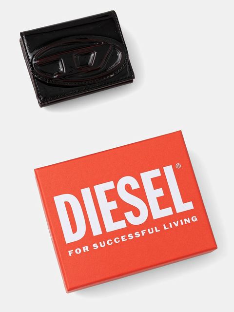 Diesel portfel 1DR 2.0 1DR TRI FOLD COIN XS damski kolor czarny X10391.P8008