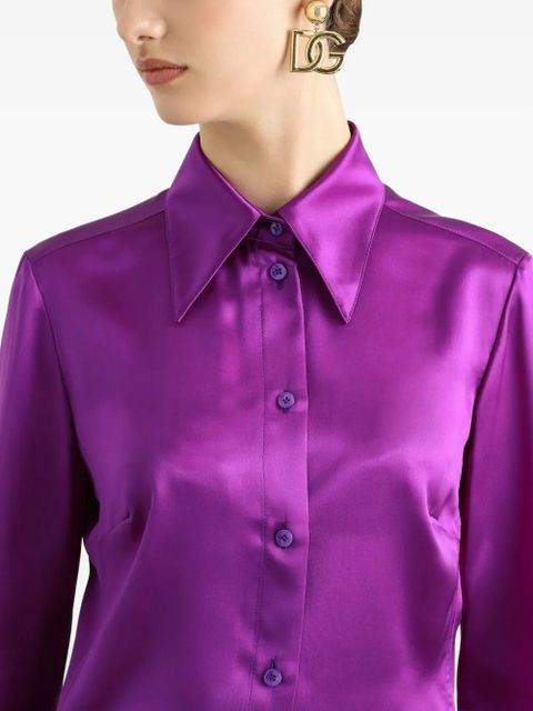 Dolce & Gabbana DNA satin shirt - Purple