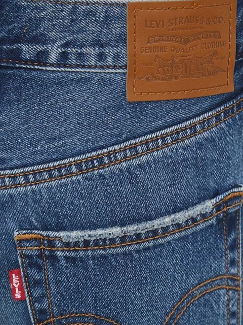 Levi's jeansy RIBCAGE WIDE LEG damskie kolor niebieski