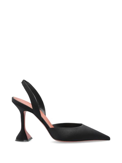 Amina Muaddi Holli slingback pointed pumps - Black - zdjęcie produktu nr 1