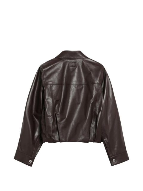 LOEWE flap-pocket leather jacket - Brown - zdjęcie produktu nr 2