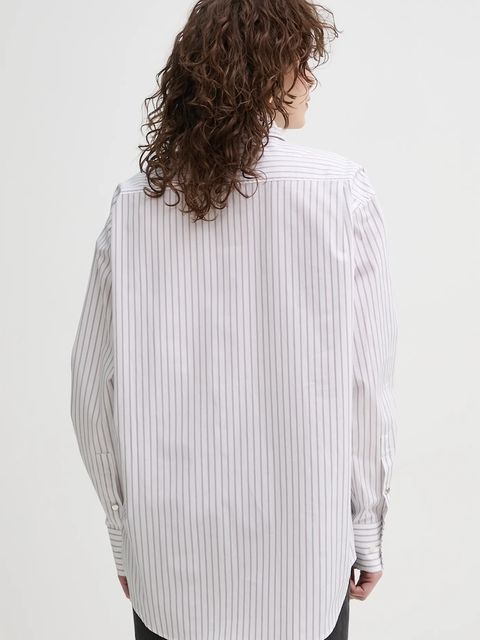 Filippa K koszula bawełniana damska kolor biały relaxed z kołnierzykiem klasycznym 31080