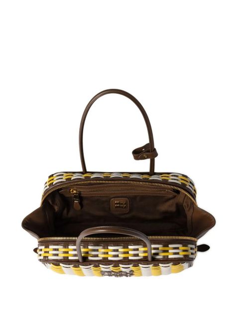 Miu Miu Beau leather tote bag - Brown