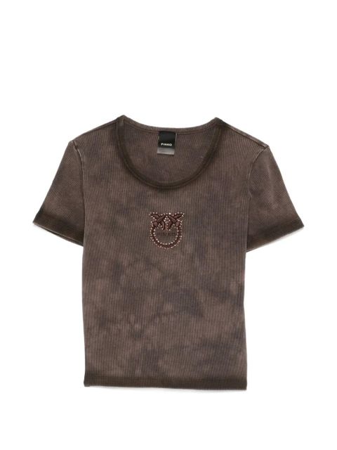 PINKO embellished short-sleeved T-shirt - Brown - zdjęcie produktu nr 1