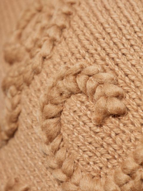 Moncler logo-embroidered cotton sweatshirt - Brown