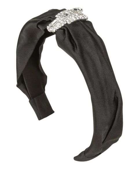 Jennifer Behr Katalina embellished headband - Black - zdjęcie produktu nr 1