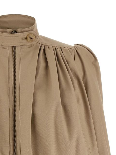 Chloé Curled boule cotton jacket - Neutrals