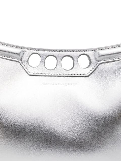 Alexander McQueen mini The Peak shoulder bag - Silver