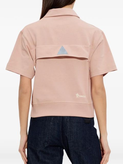Moncler Grenoble logo-patch polo shirt - Pink