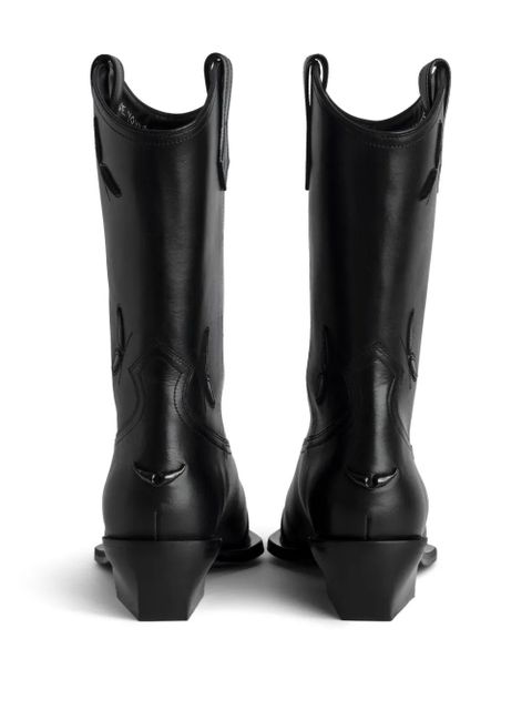 Zadig&Voltaire 45mm Cara Western boots - Black