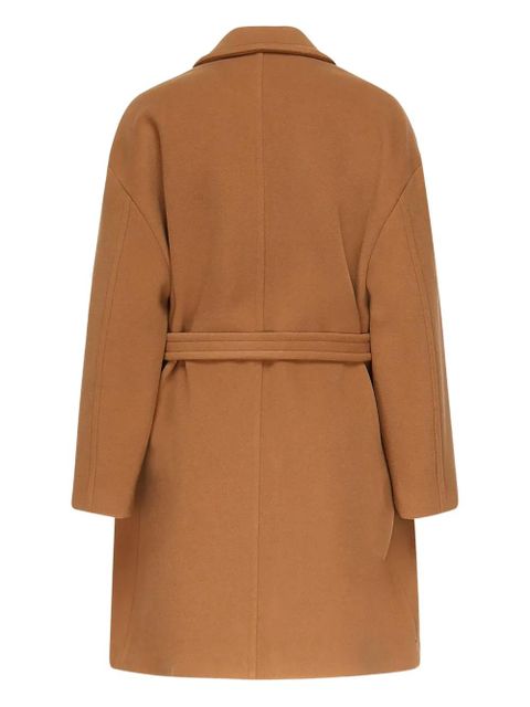 PINKO Chipster belted lapel coat - Brown