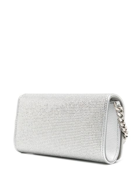 Dolce & Gabbana crystal-embellished clutch bag - Silver