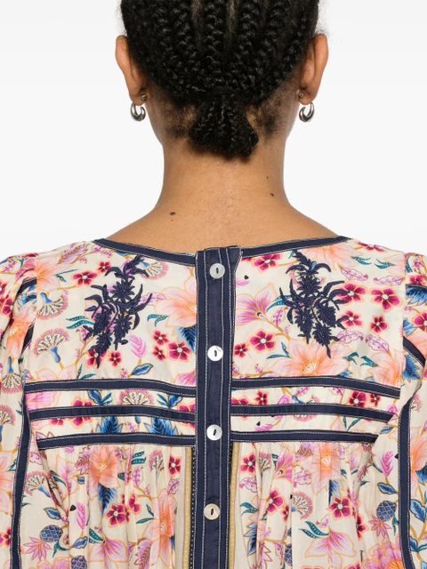 FARM Rio Superbloom Tapestry blouse - Neutrals