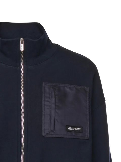 Miu Miu zip pocket jacket - Blue