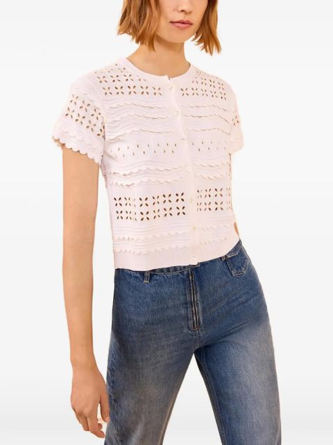 Ulla Johnson Abriana knitted cardigan - White - zdjęcie produktu nr 1