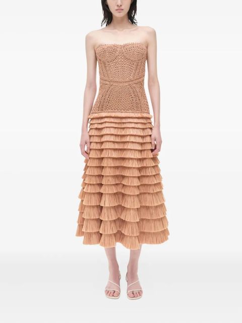 Simkhai Santana midi dress - Neutrals - zdjęcie produktu nr 2