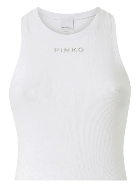 PINKO ribbed crew-neck top - White - zdjęcie produktu nr 2
