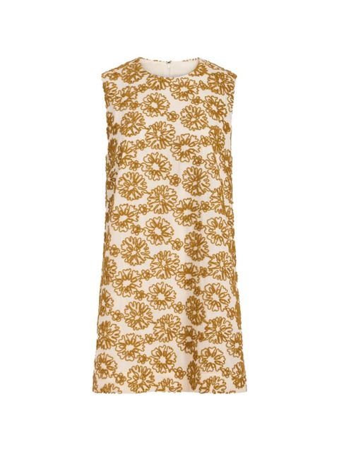 Marie Oliver Yvette floral-embroidered dress - White - zdjęcie produktu nr 1